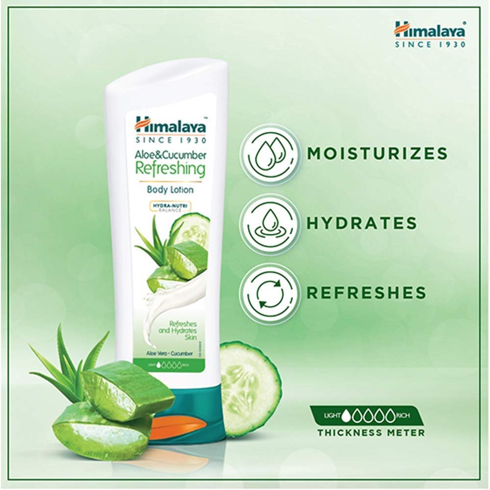 Himalaya Herbals Aloe and Cucumber Refreshing Body Lotion - Image 3